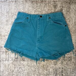 Wrangler Aqua Blue Jean Shorts